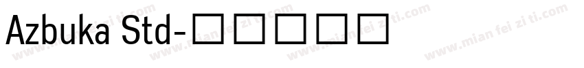 Azbuka Std字体转换